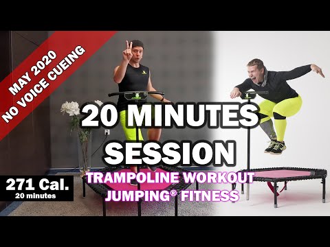 20 minutes trampoline session May 2020 - Jumping® Fitness [NO VOICE CUEING - CLEAR MUSIC]