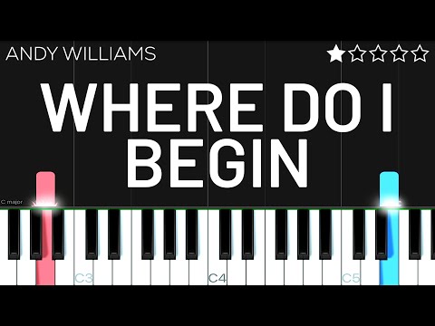 Andy Williams - Where Do I Begin - Love Story | EASY Piano Tutorial