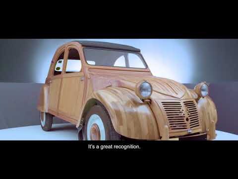 Citroën 2CV de madera