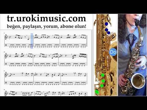 Saksafon dersleri (alto) Ed Sheeran - Perfect Notalar Eğitim um-i723