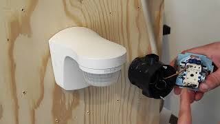 Bewegungsmelder mit Schalter für Dauerlicht Anschließen ! Elektro-L