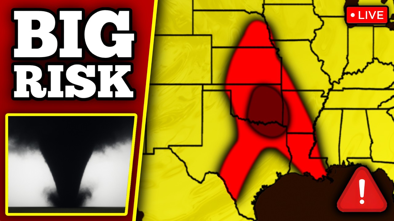 🔴 BREAKING LARGE TORNADO ON THE GROUND - Large Tornadoes Possible With LIVE Storm Chasers...