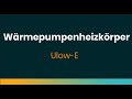 Wärmepumpenheizkörper Ulow-E