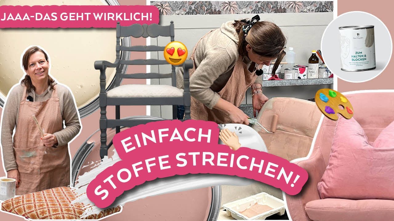 In diesem Video zeigt euch Miss Pompadour wie ihr unterschiedlichste Stoffe streicht.