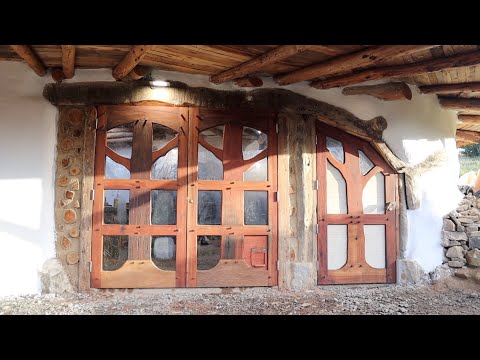 Off Grid Earthbag Workshop Teil 56 Werkstatt-Haupttüren