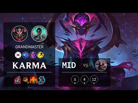 Karma Mid vs LeBlanc - KR Grandmaster Patch 10.14