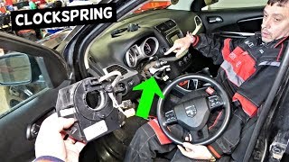 DODGE JOURNEY CLOCKSPRING STEERING WHEEL MODULE REPLACEMENT REMOVAL |  FIAT FREEMONT