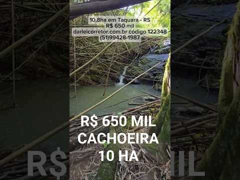 [122348] CHÁCARA EM TAQUARA RS 10,8 HA ESCRIT 2 CASAS POMAR CAMPO RIACHO E CACHOEIRA #chacara #sitio