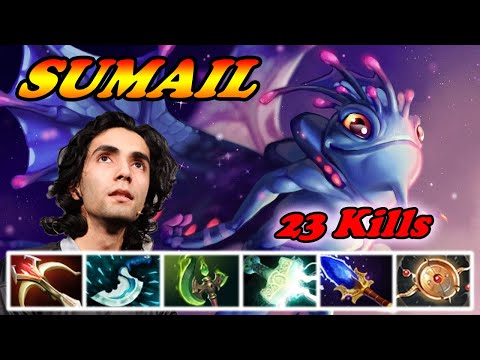 Sumail Puck mid 23 kills 6 slots top tier gameplay | SUMAIL Dota 2