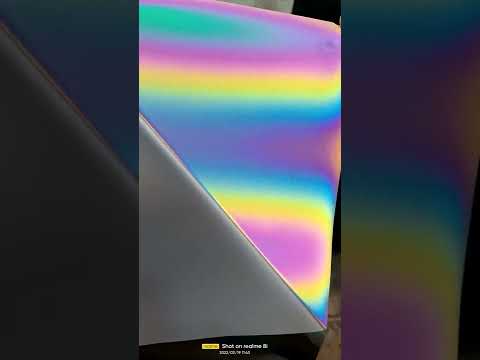 Korean Printed Rainbow Reflective Heat Transfer Vinyl