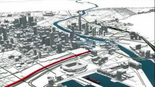 preview picture of video 'Regional Rail Link: Route overview animation'