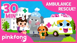 Doctor I&#39;m Sick! | +Compilation | Ambulance Rescue | Pinkfong Songs for Children