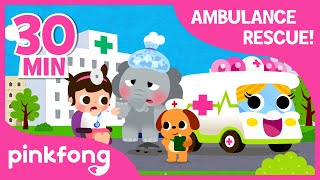 Doctor I&#39;m Sick! | +Compilation | Ambulance Rescue | Pinkfong Songs for Children