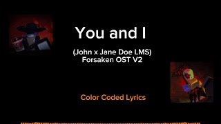 Cover art for you and I (v2)