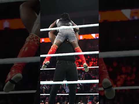 Omos destroyed Reggie 😯#wweraw