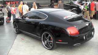 DUBSandTIRES.com 2010 Bentley Coupe 22'' Chrome Black Blaque Diamond BD-5 wheels Forgiato rims
