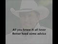 George Strait - Baby Your Baby LYRICS