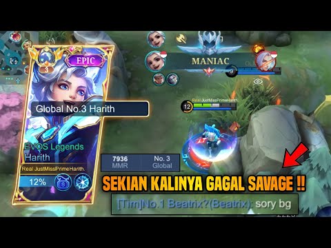 PEMBANTAIAN MENGGUNAKAN HARITH SAVAGE DI SAMPAH TEAM KESEKIAN KALINYA ! HARITH TOP 1 GLOBAL - MLBB