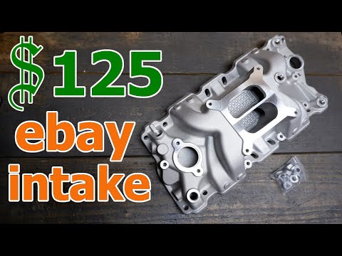 CHEAP ebay Dual Plane Aluminum Intake