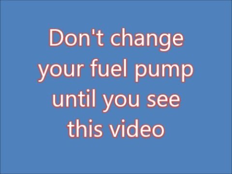 how to make a bad fuel pump work -  part 1          24
