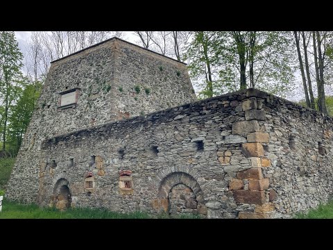 Historischer Rumfordofen - Kalkofen bei Maxen im Müglitzal, rund 600 Jahre für das Rittergut Maxen