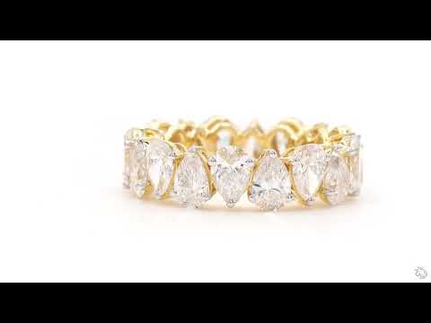 Ring - 14 kt. Yellow gold - 6.36ct. tw. Diamond (Lab-grown) - Wedding Band video