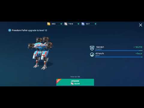 Finally level 12 Freedom Fafnir (F2P) First robot soon mk2 ••| War robots