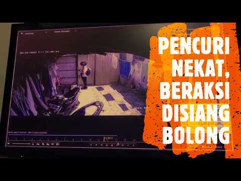 PENCURI NEKAT, BERAKSI DISIANG BOLONG