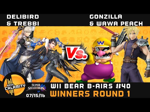 WBB #40 | Delibird & Trebbi vs Gonzilla & Wawa Peach - Winners Round 1 - Smash Wii U