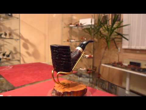 Brand new Briar pipe PARONELLI bent sandblast black -  Numero oggetto eBay: 181596290733