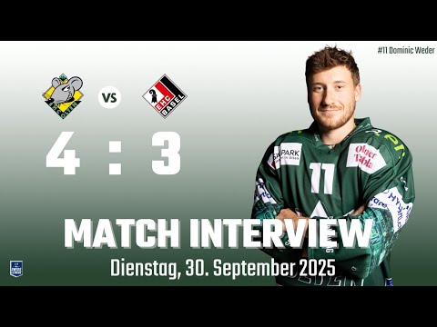 Was sagt Dominic Weder zum 4:3 Sieg gegen Basel/ EHCO - EHCB 30.09.2025 🌲🌲🌲