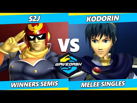Wavedash 2023 Top 8 - S2J (Captain Falcon) Vs. KoDoRiN (Marth) Smash Melee - SSBM