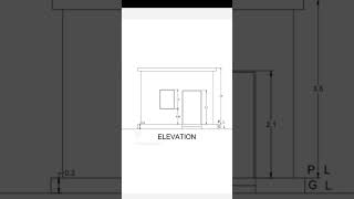 plan elevation and section of house