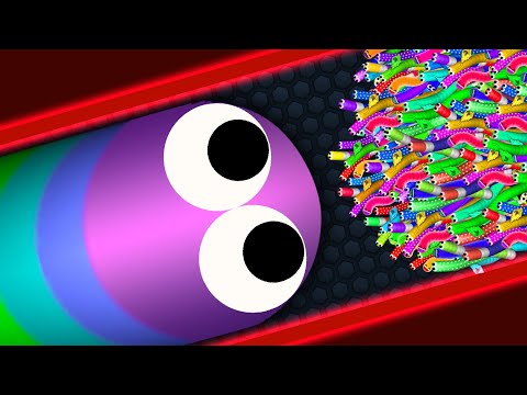 Slither.io A.I. Best Troll Snakes vs Giant Snake - Epic Slitherio Gameplay