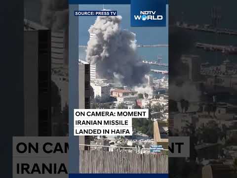 On Camera: Moment Iranian Missile Struck A Building In Haifa