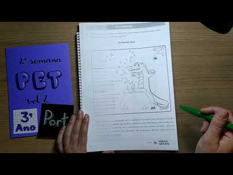 CORREÇÃO PET Vol. 2 _ Segunda Semana _ Português _ 3º Ano _ #FiqueEmCasa e Estude #Comigo