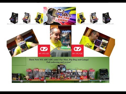 My Arcade Pac-Man, Dig Dug and Galaga unboxing and full review!