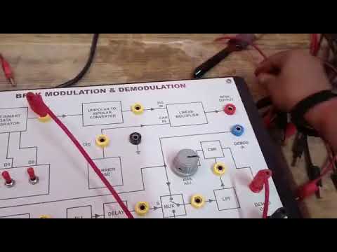 Fiber analog encoder and decoder trainer, for laboratory, mo...