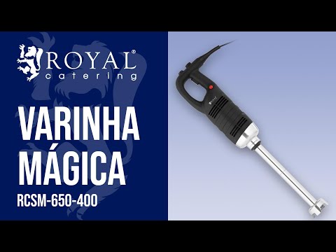 vídeo - Varinha mágica - Royal Catering - 650 W - 400 mm - 8000-18000 rpm
