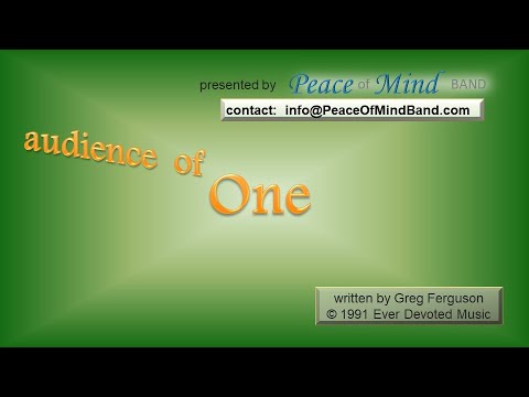 Thumbnail for The Audience of One video