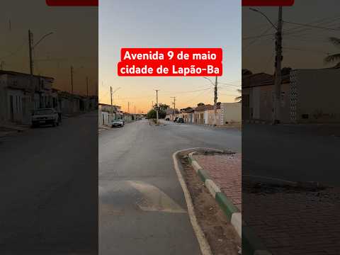 Avenida nove de Maio cidade de Lapão Bahia ￼