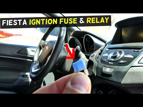 FORD FIESTA IGNITION SWITCH FUSE RELAY LOCATION MK7 ST