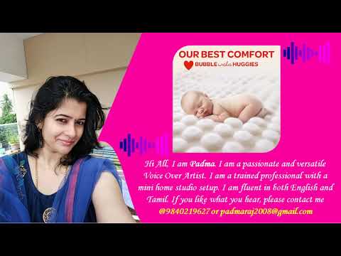 Padma Harikrishnan Voice Over Tamil Ad (HUGGIES)