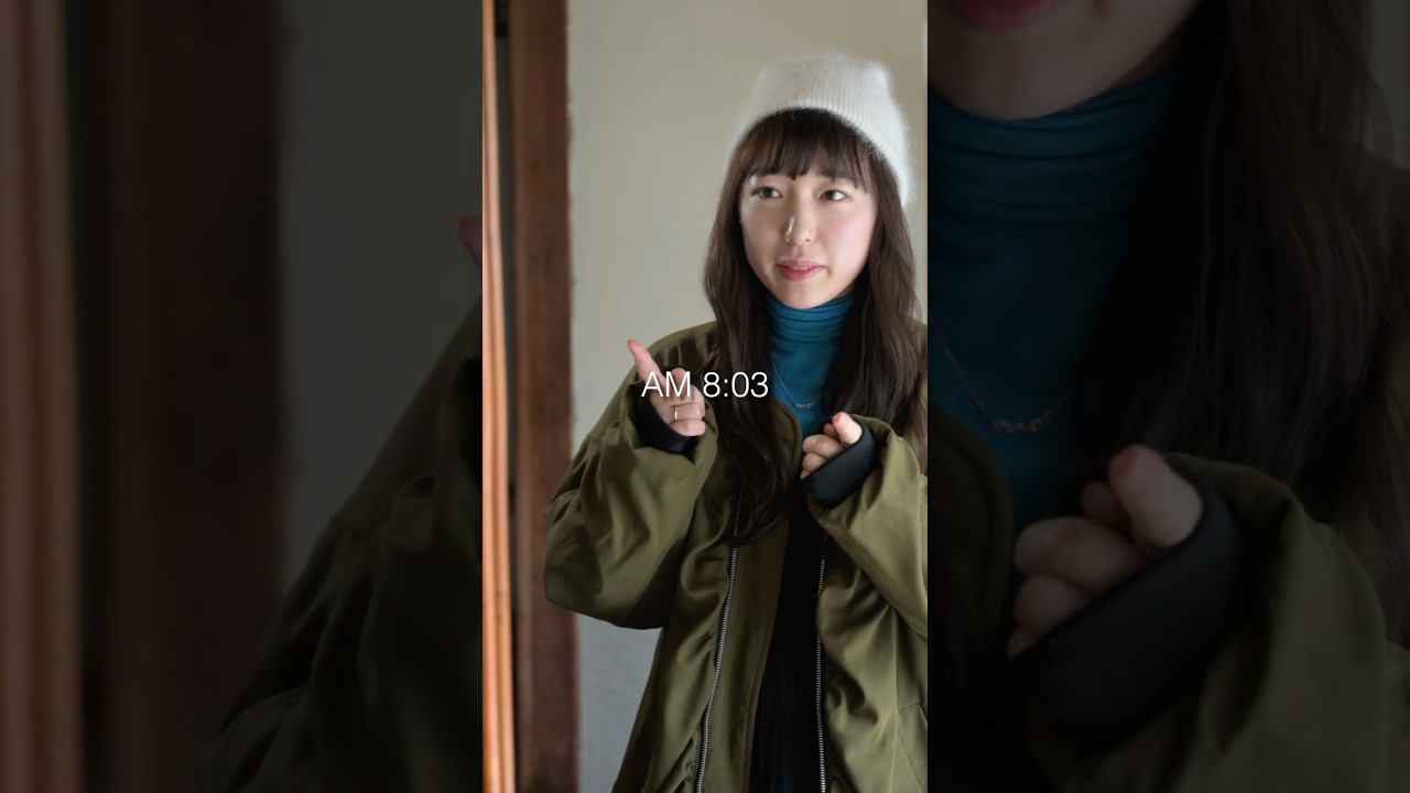 売れっ子カメラウーマンのモーニングルーティーン  #白川郷 #shirakawago #もろんのん