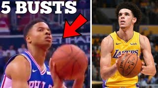 5 Superstar NBA Rookies Who Are TERRIBLE SO FAR!! Lonzo Ball is AWFUL!