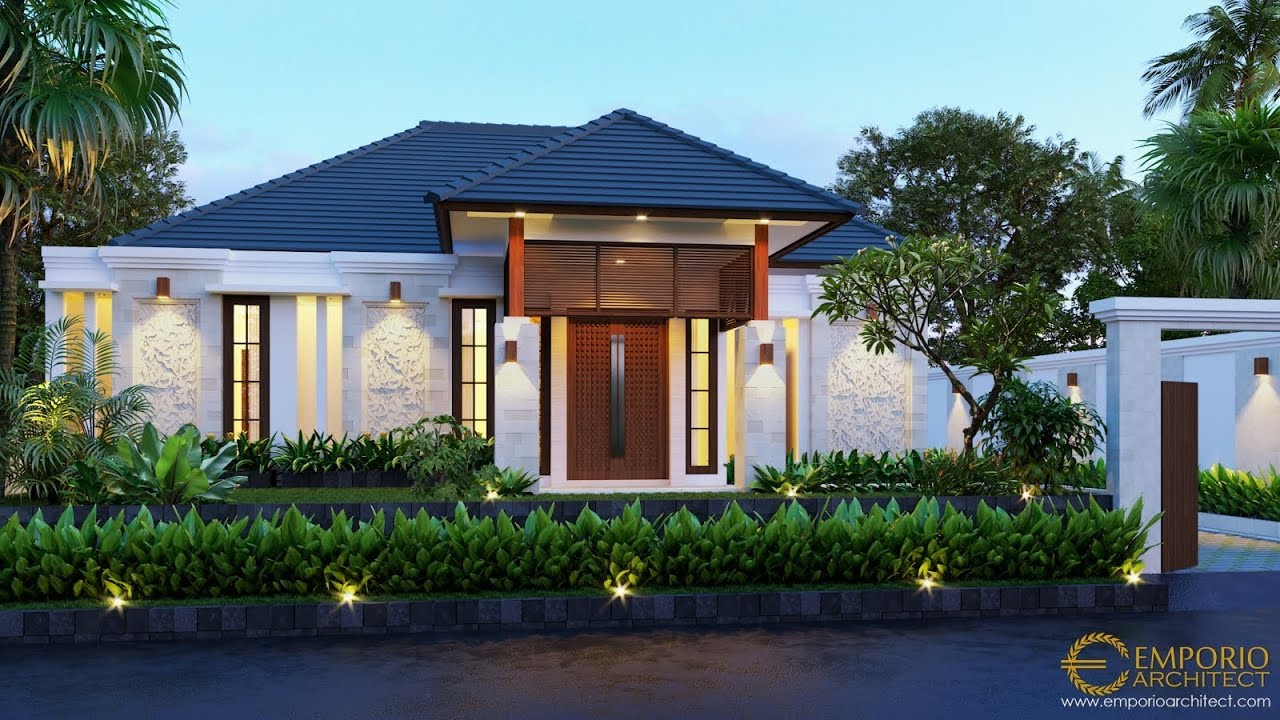 Desain Rumah Villa Bali 1 Lantai Bapak Anwar II