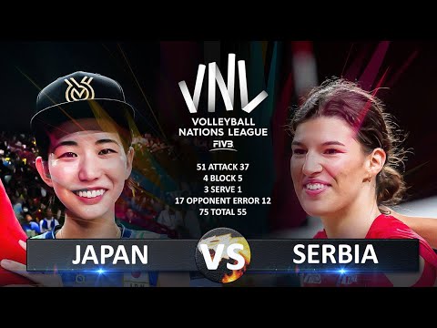 Japan vs Serbia | Women's VNL 2024