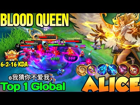 Alice Best Build In 2022 | Top 1 Global Alice ɞ我猜你不爱我 - Mobile Legends