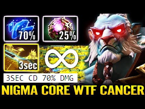 3sec CD Spirit Lance 70% DMG Dealt - Crazy NIGMA CORE WTF Cancer Phantom Lancer Build 7.29 Dota 2