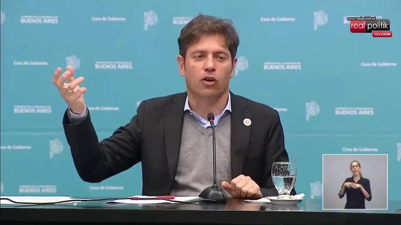 Kicillof y Juan Cuattromo realizan anuncios sobre Cuenta DNI